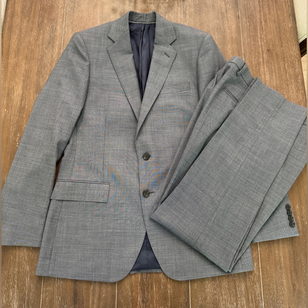 J. Crew Four Seasons Wool 40r (39r) Suit (31x32 pant)